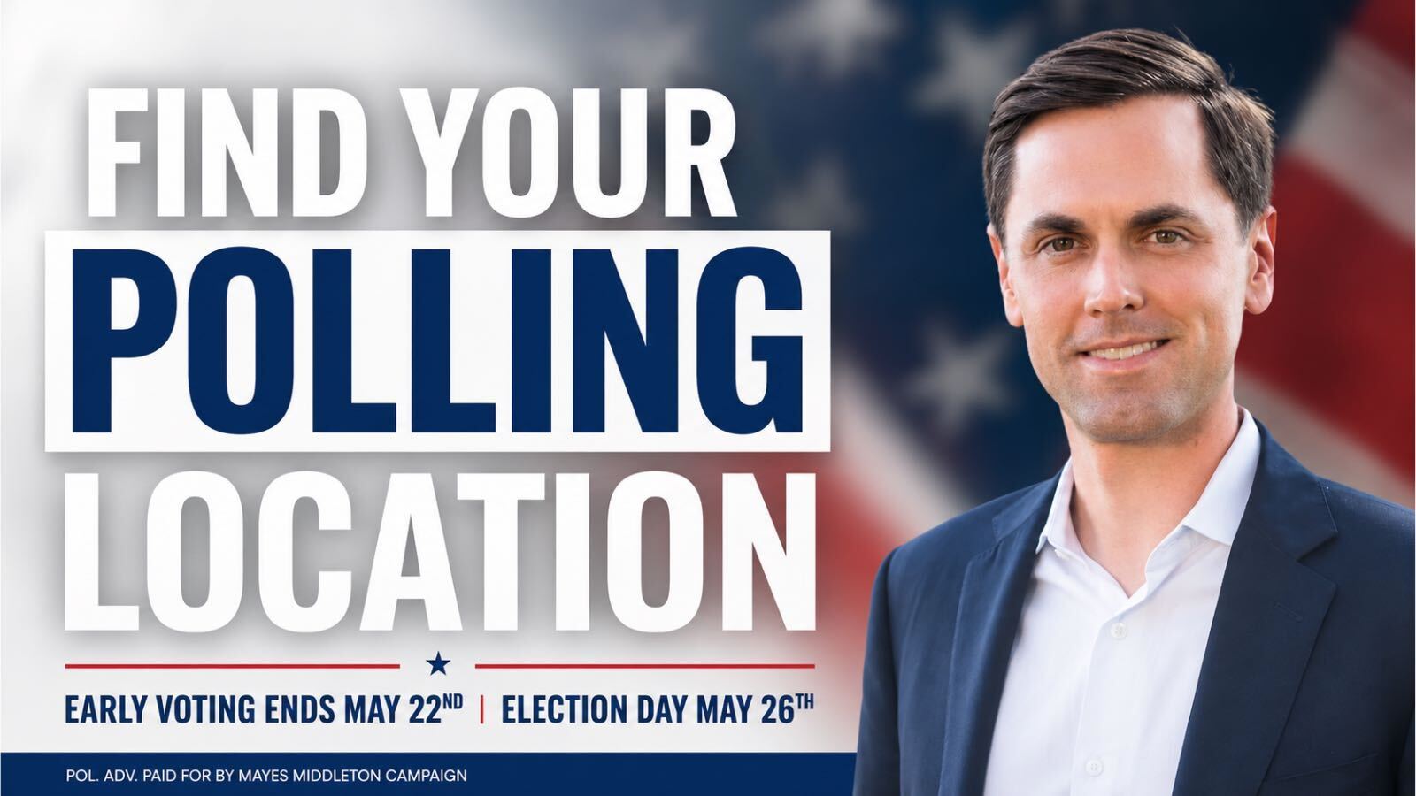 Find your polling location at VoteTexas.gov